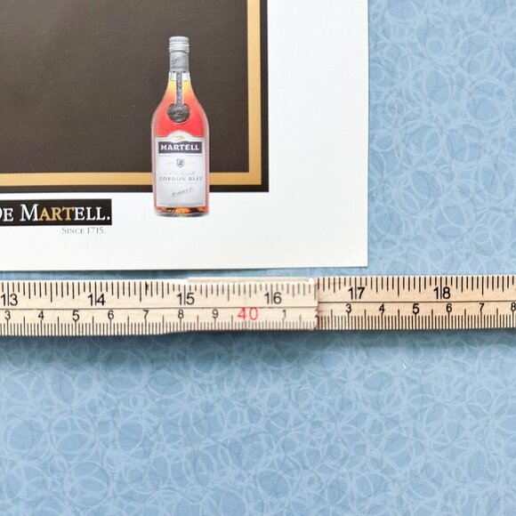 Martell Cognac Double-Page Ad – 2 Loose Gold Book Pages, Vintage Spirits Decor - Picture 9 of 10